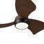 Petit ventilateur de plafond de 30 po pour petites pièces de 50 à 100 pieds carrés - Moteur à courant continu réversible à faible bruit et haut débit d'air - Ventilateur de plafond moderne avec lumière et télécommande-410105105-410105104