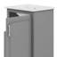 Meuble-lavabo de 20 po avec lavabo en céramique, armoire de salle de bain avec supports de rangement et porte à fermeture en douceur, structure en bois massif-1494447148