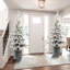 Arbre de Noël enneigé 365 avec 70 lumières blanc chaud, base en pot et pin