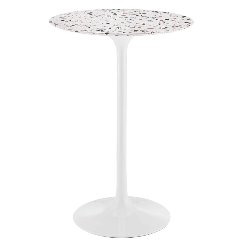 Table de salle à manger Lippa, Blanc, L 27,5 po x l 27,5 po, 40,5 po de hauteur