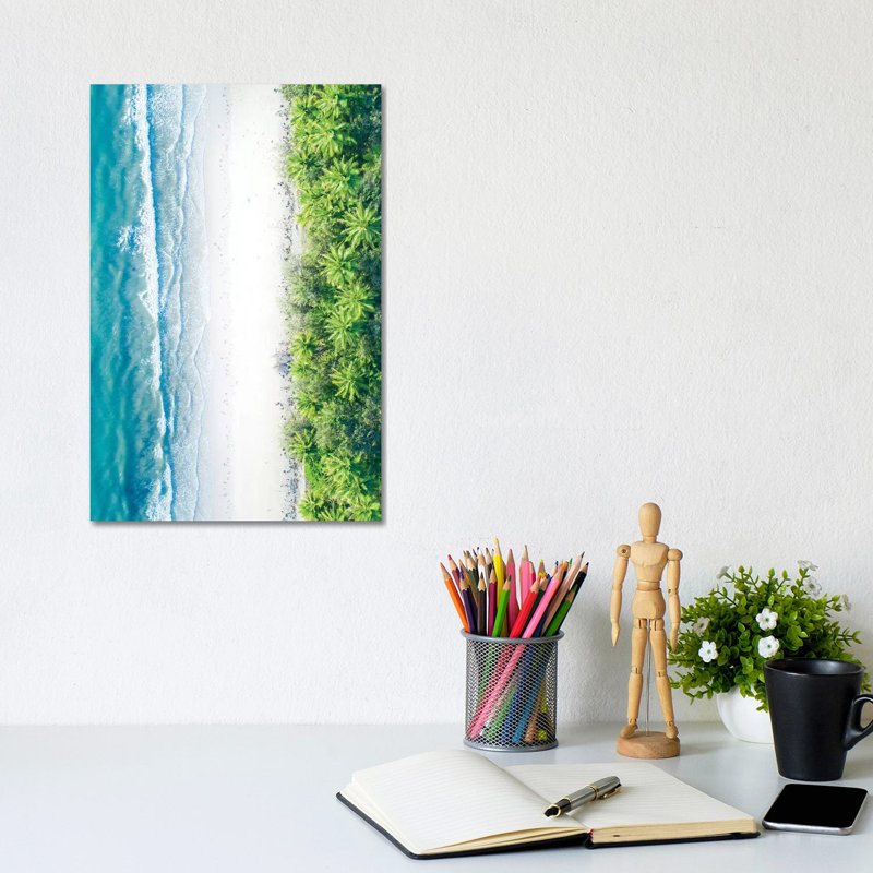 Where The Jungle Meets The Sea II by Jaxon Roberts - Wrapped Canvas Print, 30.48cm H x 20.32cm W x 1.905cm D
