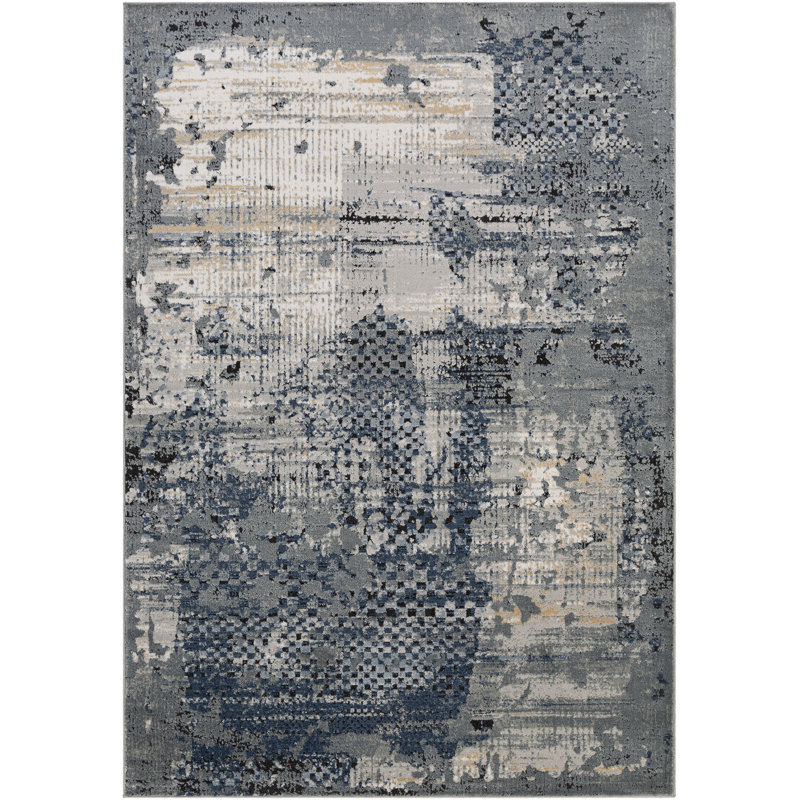 Abstract Indoor Rug, Rectangle 9' x 12'