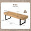 Banc en bois polyvalent pour la chambre à coucher, la cuisine et le vestibule avec un style campagnard moderne et un rangement multifonctionnel-1977047051