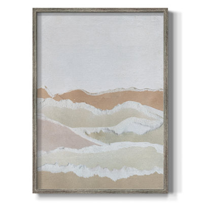 Collaged Reflections II Framed Print - Solid Wood