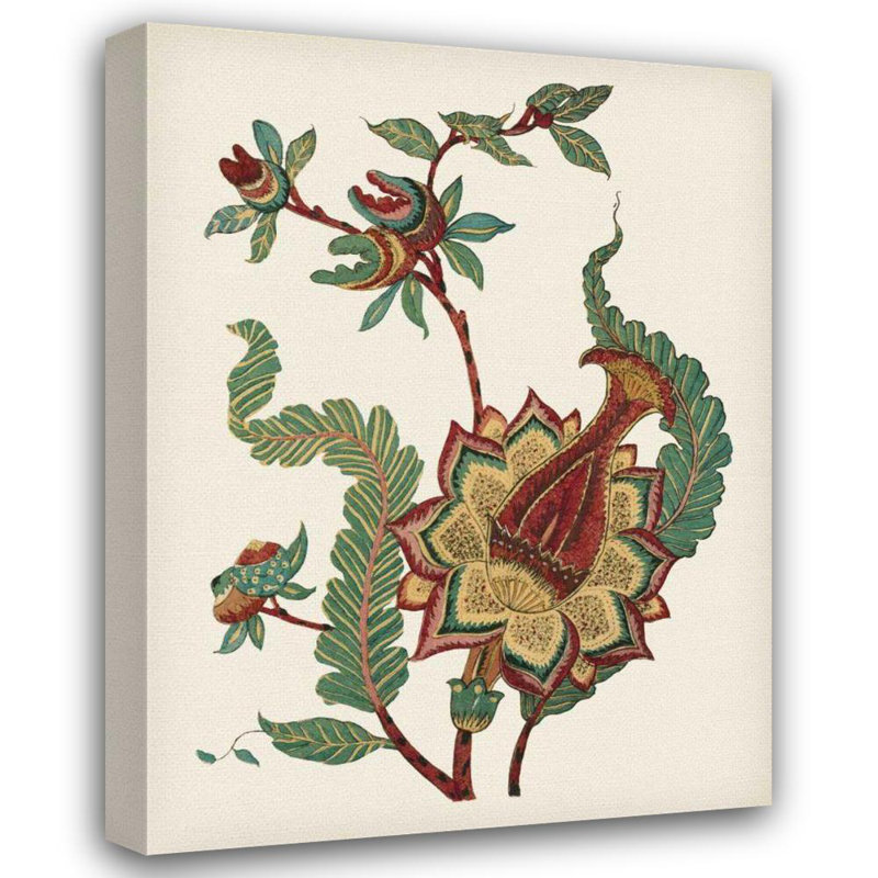 Art sur toile tendue avec galerie Astoria Grand Vision Studio, petit jacobin floral I, H 18 po x l 15 po