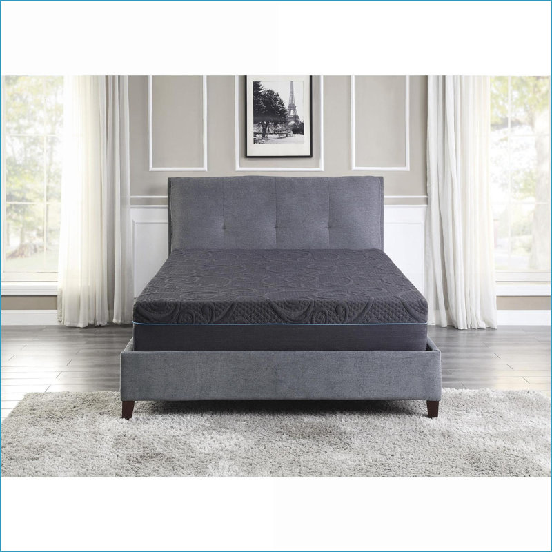 Mattresses Queen Size 11-Inch Gel-Infused Memory Foam Hybrid Mattress in a Box | Dark Gray | Foam+Spring, 11", Queen