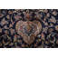 Tapis floral bleu 7 x 7