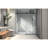 6076 Brushed Nickel Shower Door - With Adjustable , 70Mm 304 Stainless Steel Pulleys, Nano Easy Clean, Membrane, 5/16'' Tempered Glass, Bathroom, American Minimalist Design One Fixed & Shiftable-124961288