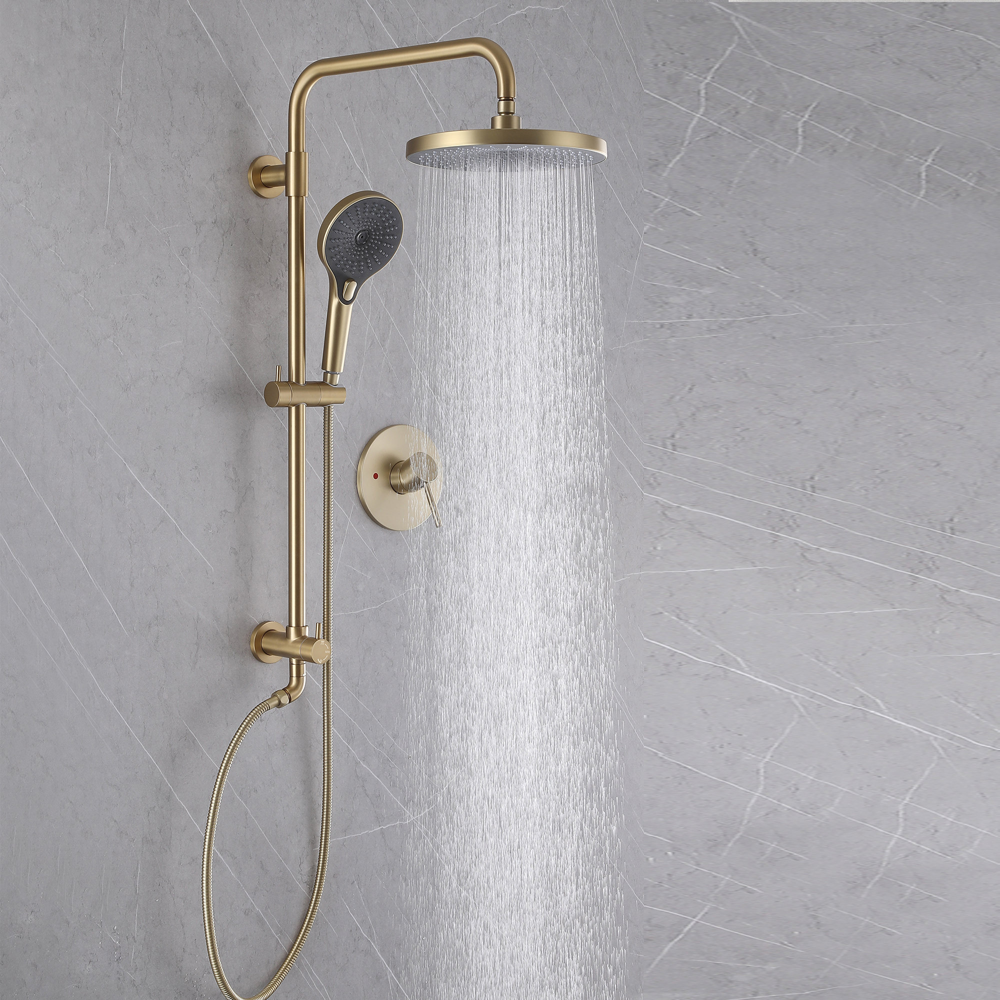 Complete Shower System With Roughin Valve