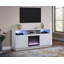 Console de meuble télé avec chauffage, lumière DEL, tablettes ouvertes pour téléviseur de 65 po ou moins-944178647