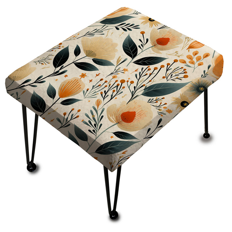 Repose-pieds White Blossoms In Paradise - Floral