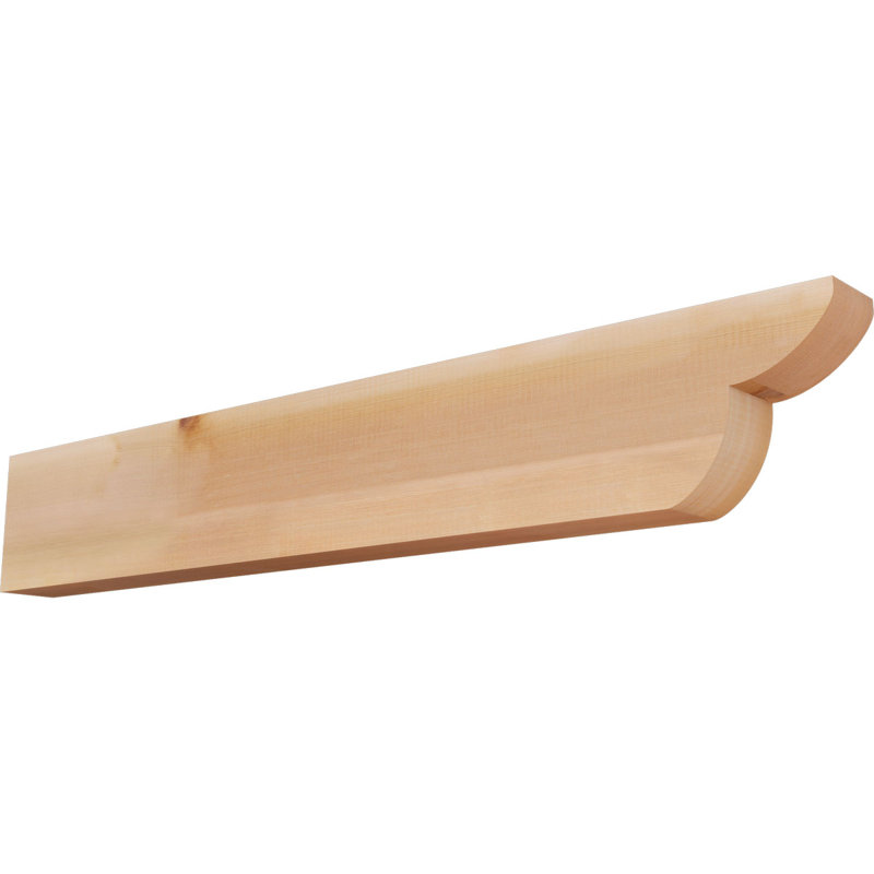 Queue de chevron lisse Crestline, Cèdre rouge de l'Ouest, H 8 po x l 48 po x P 3,5 po