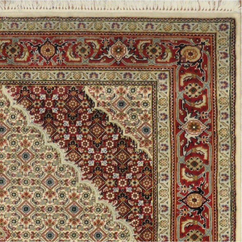 Tapis en laine et soie noué à la main Yasir