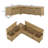 47.2" W Corner Bench L-Shaped