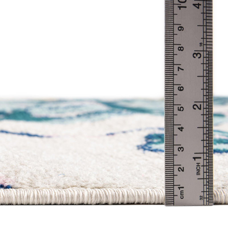 Bloom Floral Indoor Rug, Round 5'3"