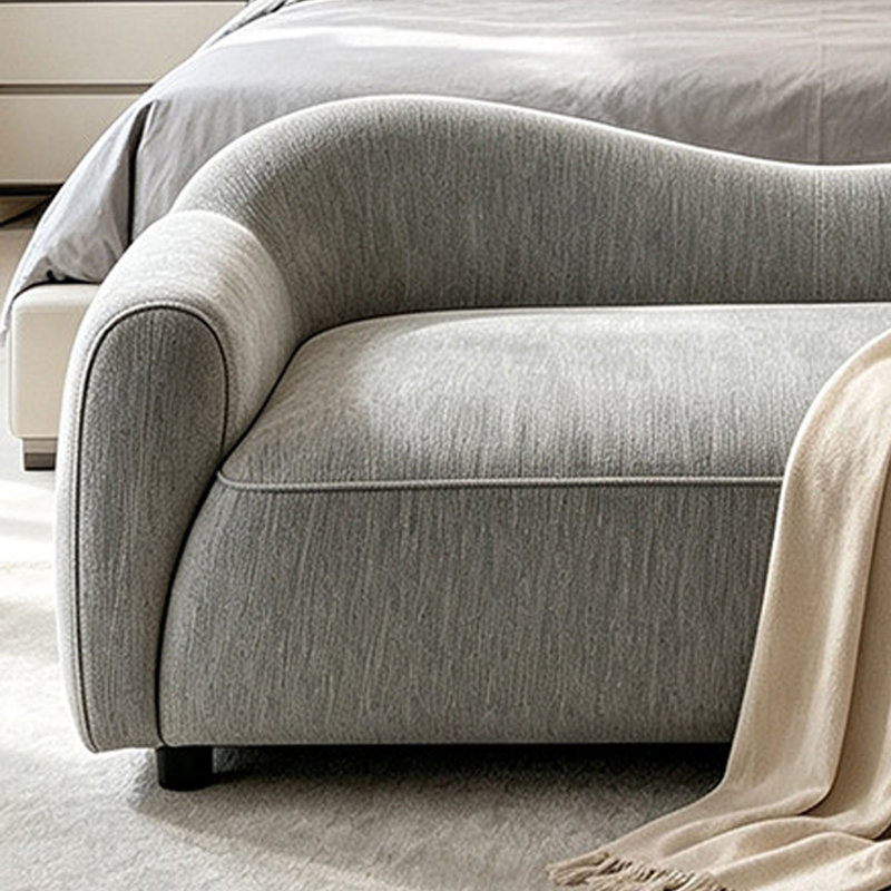 Chaise longue simple en tissu simple d'intérieur, Orienté vers la gauche