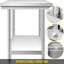 Table de préparation au travail en acier inoxydable 24 po x 24 po VEVOR-62288398