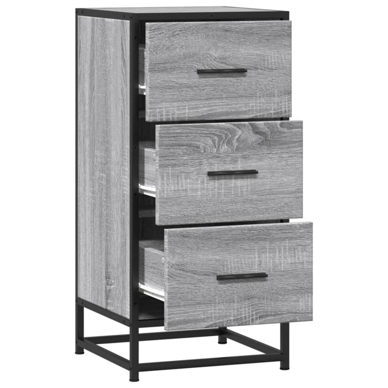 Shebria 35.5cm W Chest of Drawers, Grey Sonoma