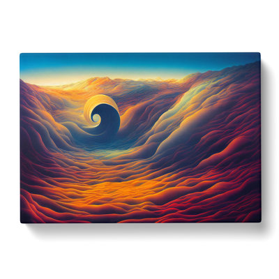 Cloudy Sky Surrealism Abstract - Wrapped Canvas