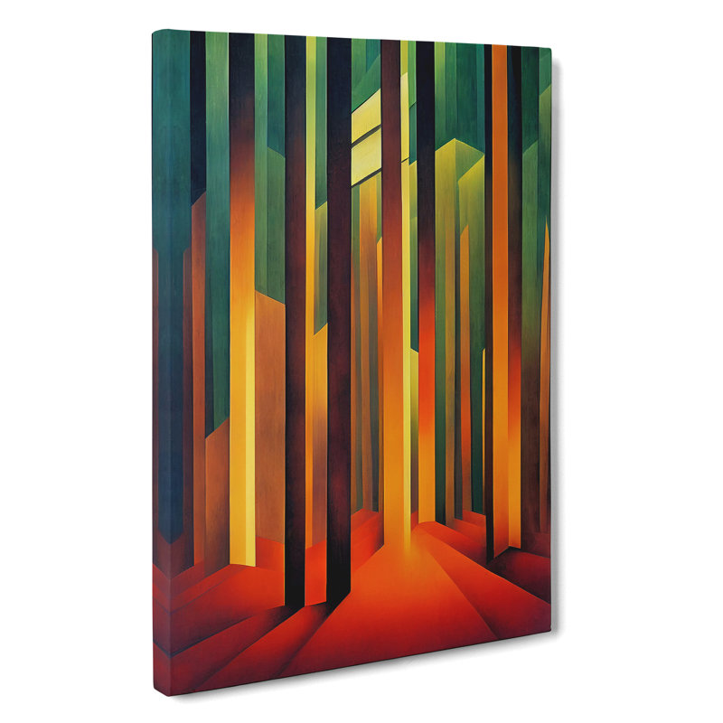 Modern Forest No.5 Abstract - Wrapped Canvas, 50cm H x 35cm W x 3cm D
