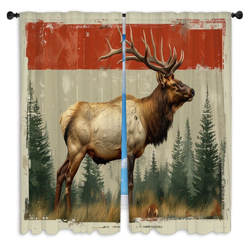 Rideaux de fenêtre Elk - 2 panneaux, L 56 po x L 78 po
