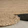 Adwin Two-Tone Jute Hippy Circle Natural/Black Rug