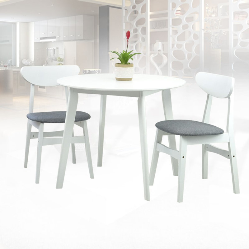 Ensemble repas pour 2 personnes Jaremiah, Blanc