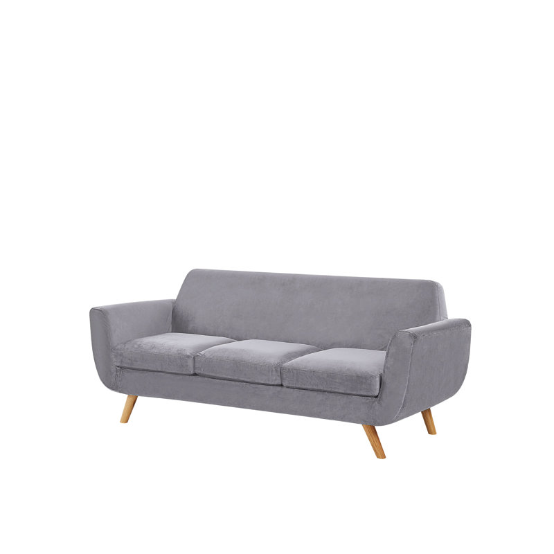 Arias Box Cushion Sofa Slipcover, Grey