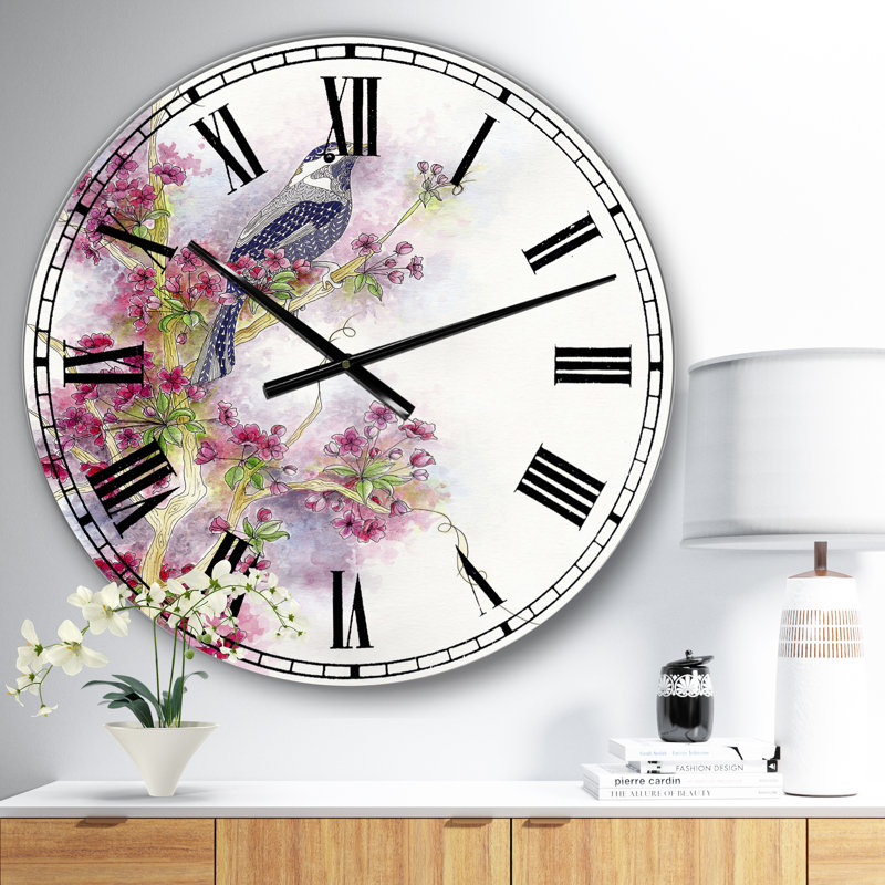 Horloge murale Cherry Blossom Days - Large Cottage, Petit