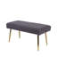 Upholstered Velvet Bench for Bedroom Furniture, Modern Bench with Iron Metal Base-95856688