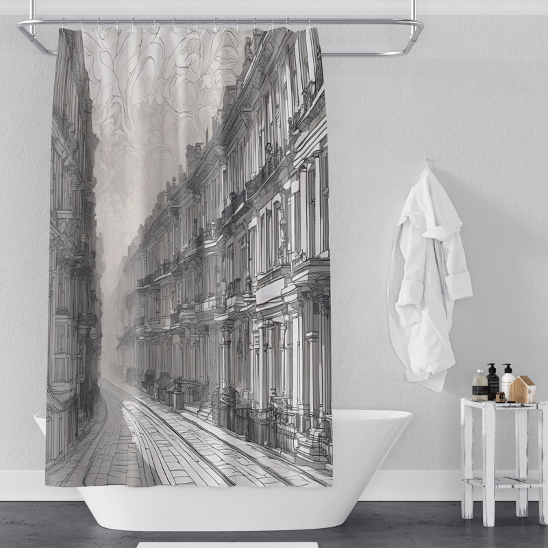 Rideau de douche Jaelyn, H 72 po x l 70 po