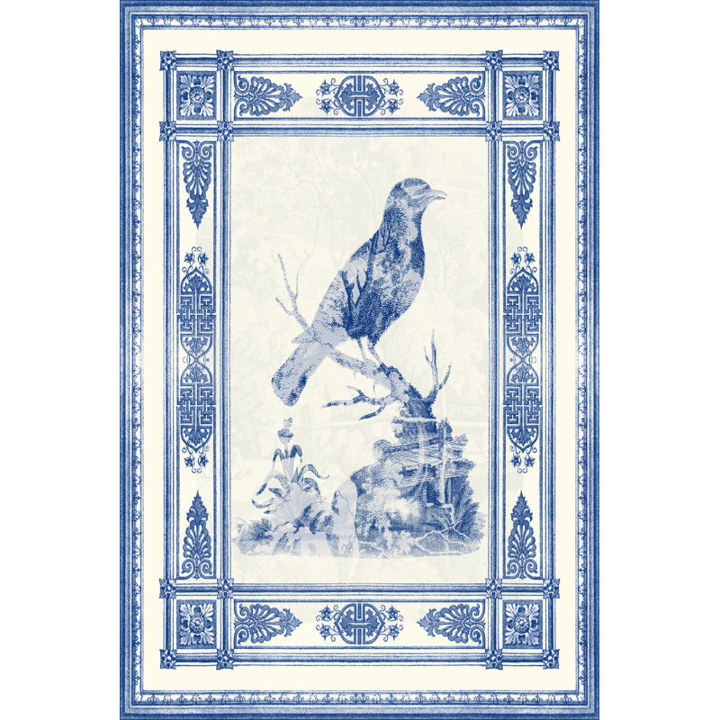 Toile De Jouy I - Wrapped Canvas Print, 46cm H x 30cm W x 3.8cm D