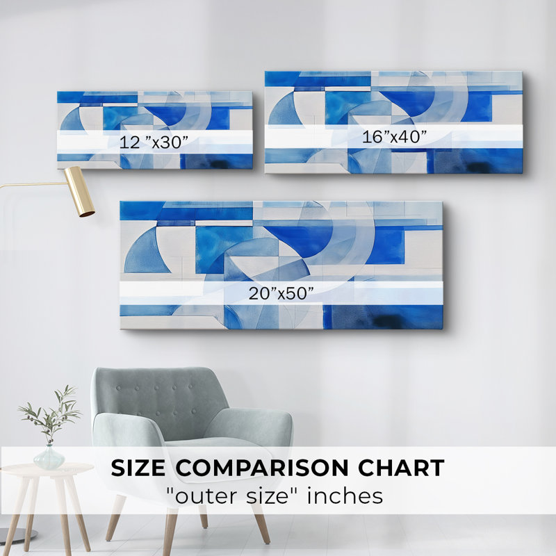 Abstract Series 1 #XCVI-Wide Gallery Wrapped Canvas, 12" H x 30" W