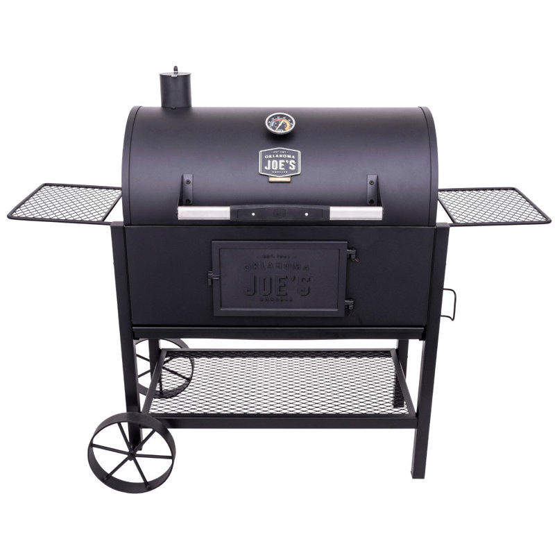 Fumoir et gril au charbon de bois Judge avec surface de cuisson noire de 540 po²