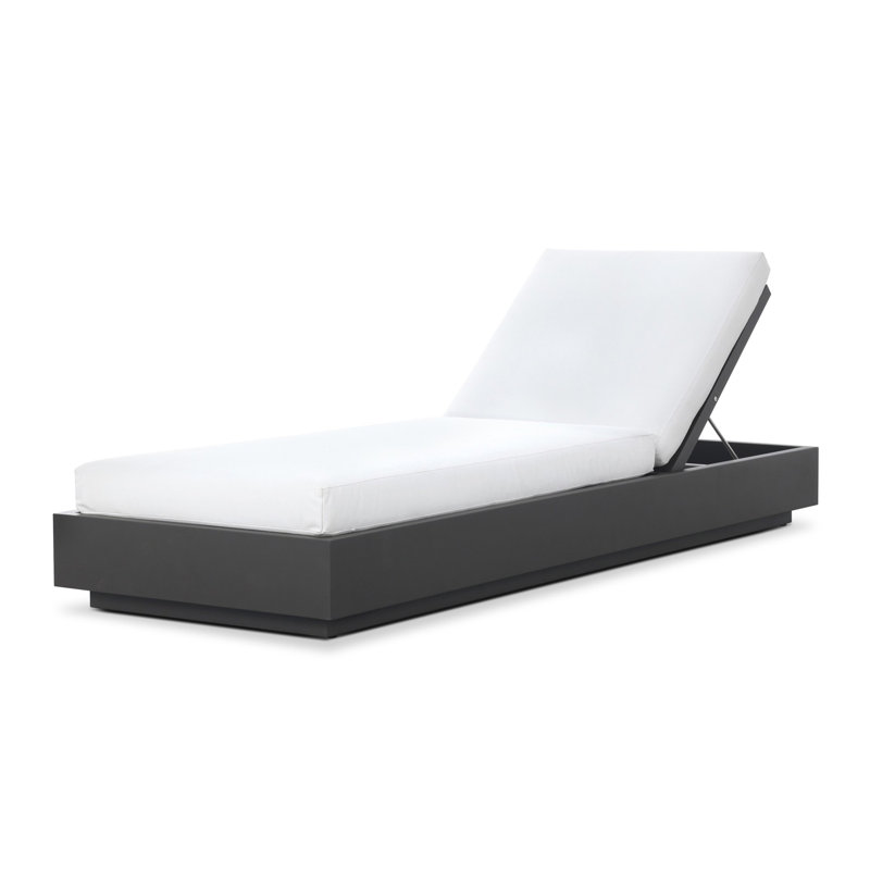 Katari Outdoor Chaise Lounge, White