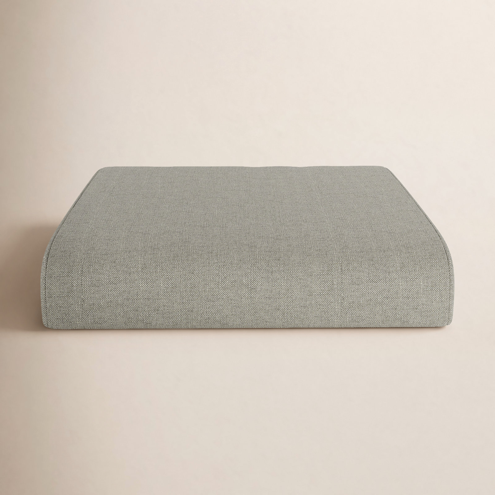 Sunbrella Outdoor Ottoman Cushion, Sunbrella® Spectrum Dove, 4" H x 22" W x 20" D
