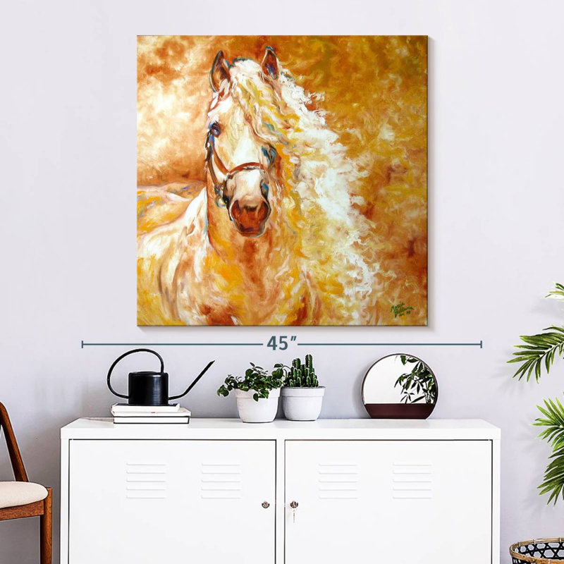 Brampt Golden Grace andalou équin, H 33 po x l 33 po
