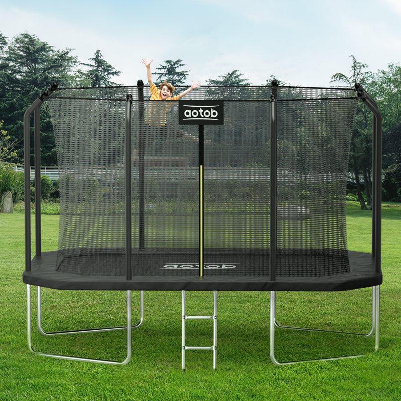 Trampoline AOTOB 14X8FT, Noir