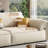 Creamy white Polyester Modular Sofa