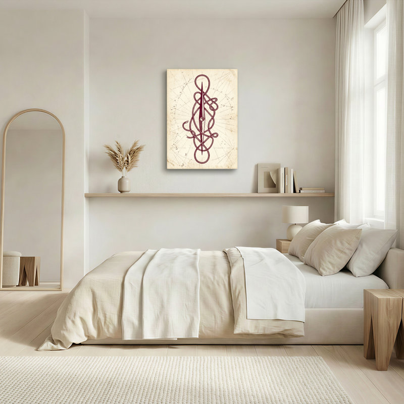 Ensemble de 1 tableau sur toile à nœud complexe, 36"H x 24"W, Wrapped Canvas