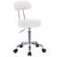Swivel Upholstered Adjustable Height Counter Stool with Metal Frame