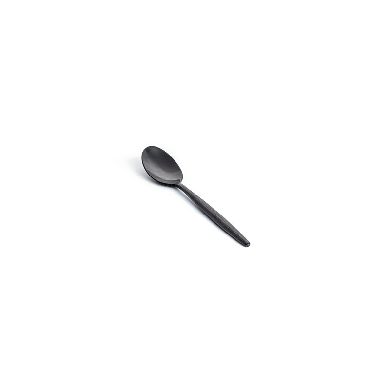 Cuillère à café Owen - laiton mat, Noir