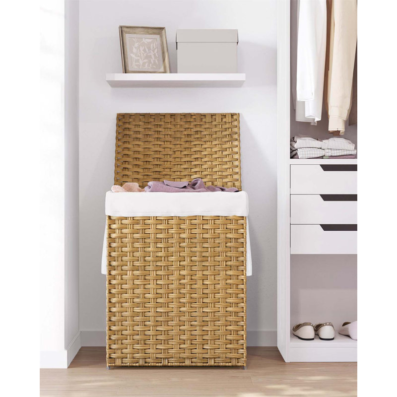 Bhargava Laundry Hamper with Handles, Brown