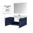 Bath Vanity With Faucet Set And LED Mirror