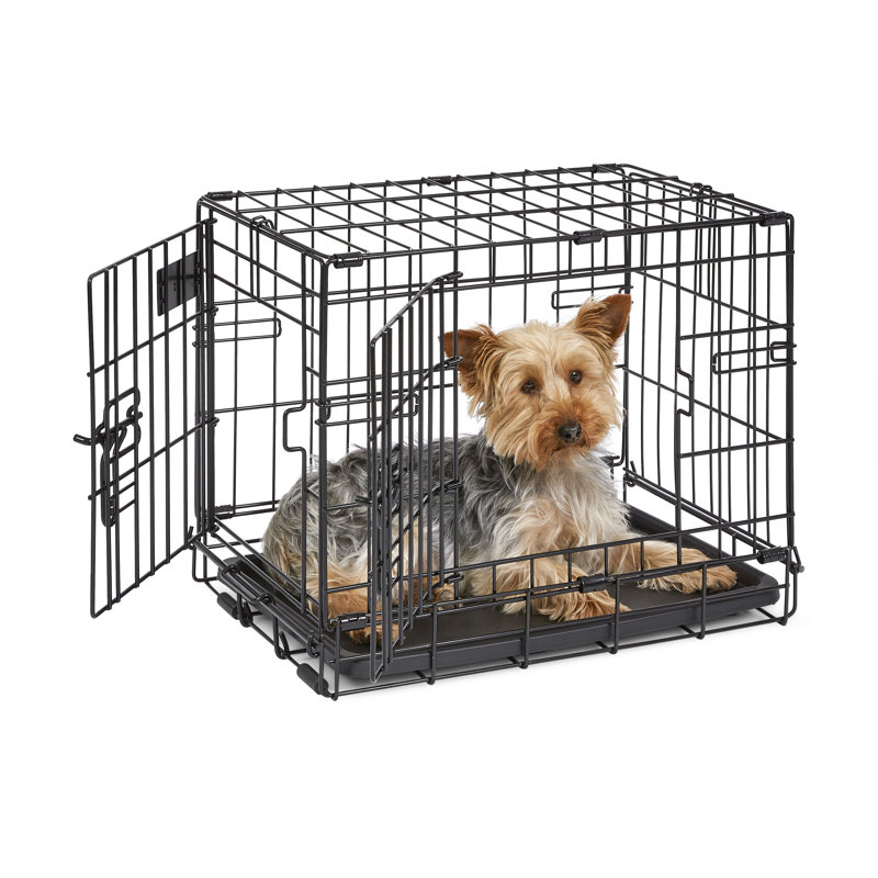 MidWest Homes for Pets Double Door iCrate, Extra Extra Small (15" H x 13" W x 19" D)