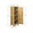 Outdoor Deck Box Storage Acacia Wood Storage Cabinet Deck Box for Patio Balcony Garden