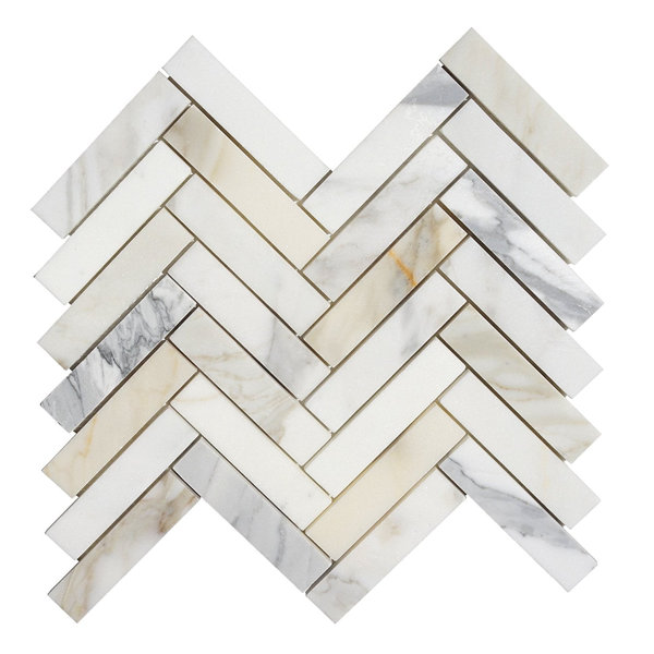 Marble Chevron Mosaic Wall & Floor Tile