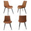 Ensemble de table de salle à manger moderne avec 4 chaises Louisette-990154839