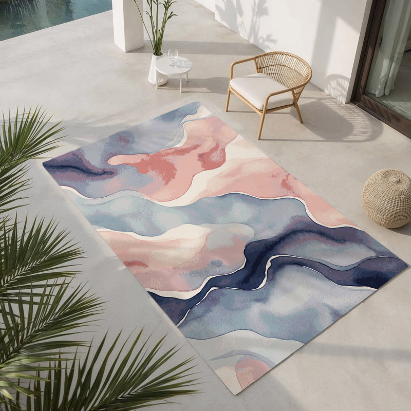 Tapis intérieur et extérieur Azure, Rectangle 9 pi x 12 pi