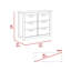 Commode 6 tiroirs Gaobo